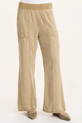 ErgonomicArticulatedDesign Modular Attachment Schyler Soft Twill Wide-Leg Trouser
