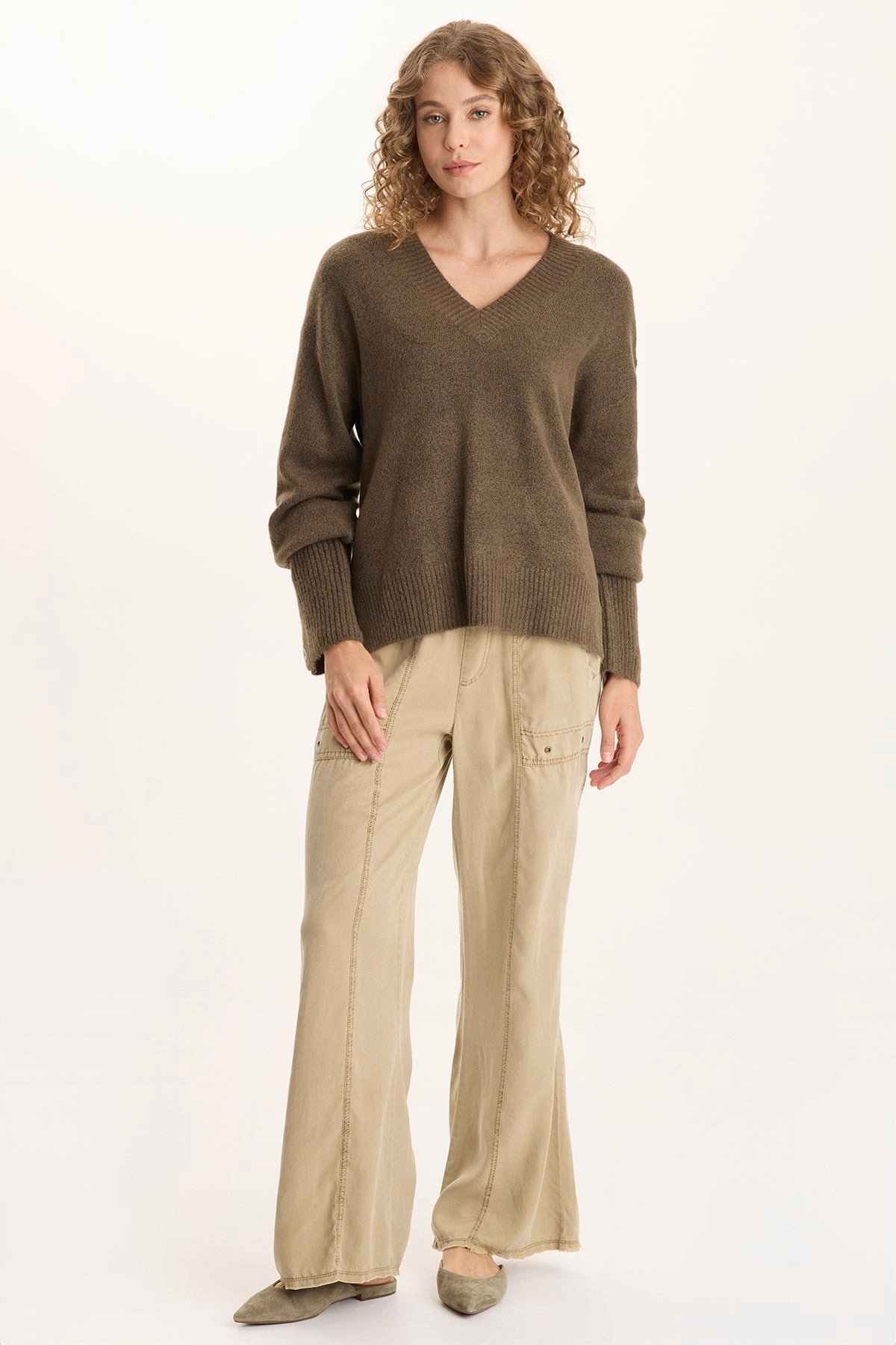 Stay Dry Schyler Soft Twill Wide-Leg Trouser