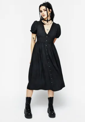Timeless Look Gladys Button Front Midi Dress