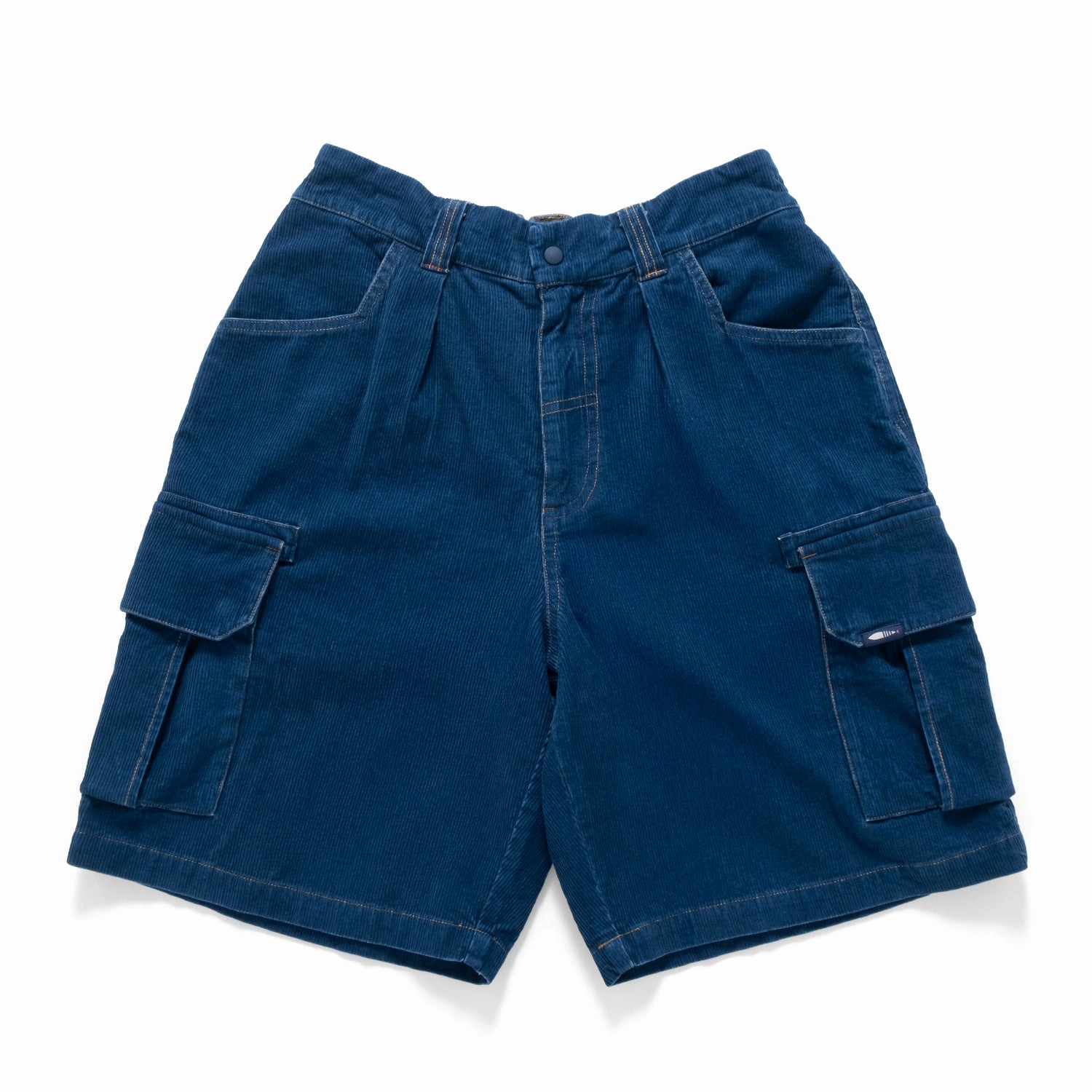 (SP400) Indigo Corduroy Cargo Shorts camping clothing