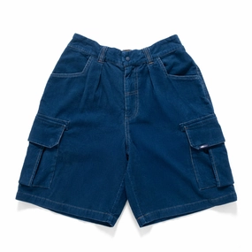 (SP400) Indigo Corduroy Cargo Shorts camping clothing