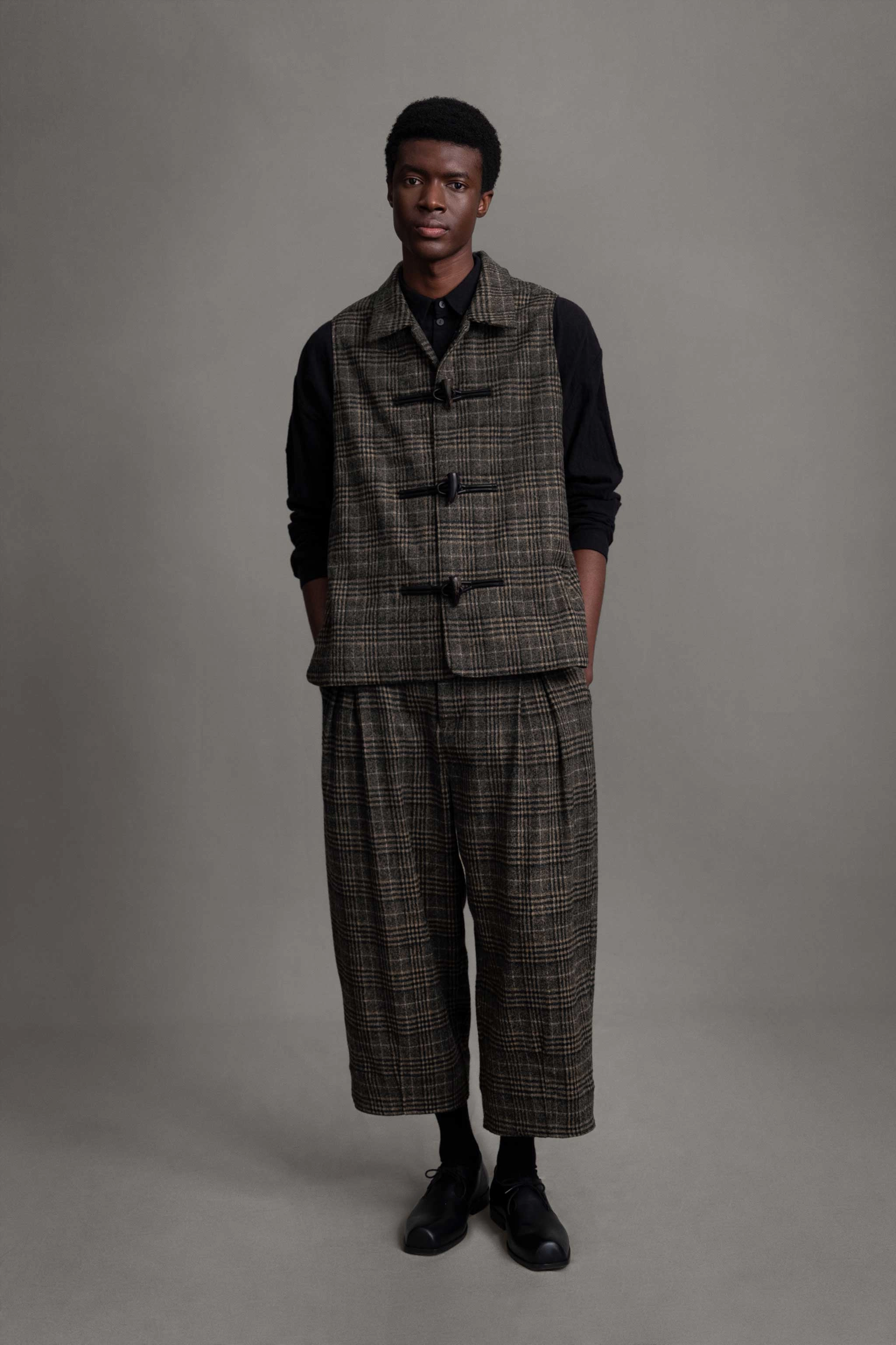 THE ETCHER TROUSER / PRINCE OF WALES CARDAMOM Quick Layer