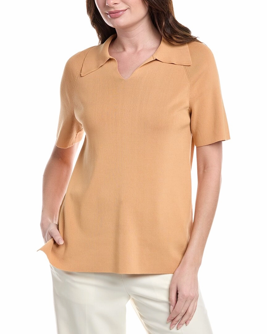 Lafayette 148 New York Polo Sweater Versatile Style Moisture wicking