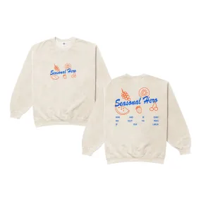 Seasonal Hero 'Fruits Of Your Labour' Vintage Washed Sweater - Cream Cozy Essentials Perfectly Warm