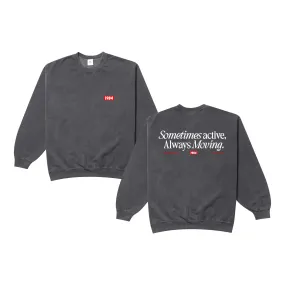 Luxury Fiber Blend Vice 84 'Always Moving' Vintage Washed Sweater - Black