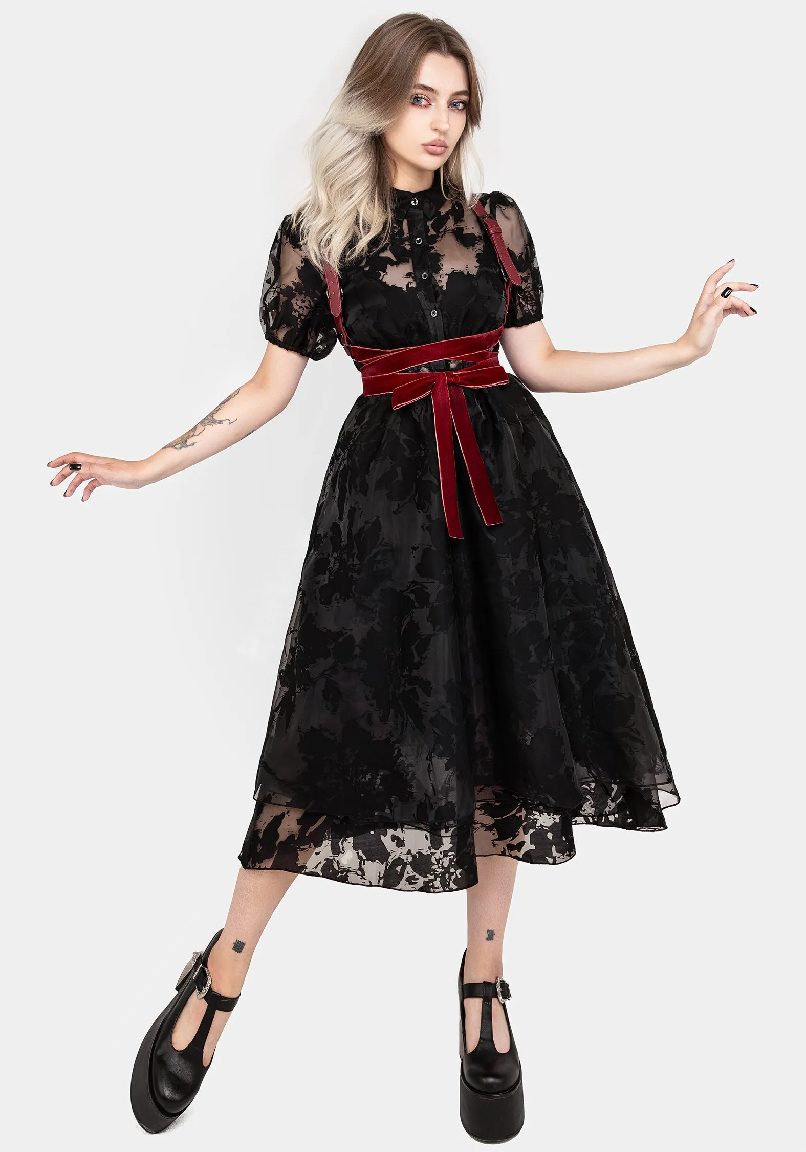 Spectre Layered Midi Shirt Dress Warranty-Included breathable-mesh
