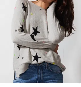 All-Day Wear Starry Night Sweater In Marl
