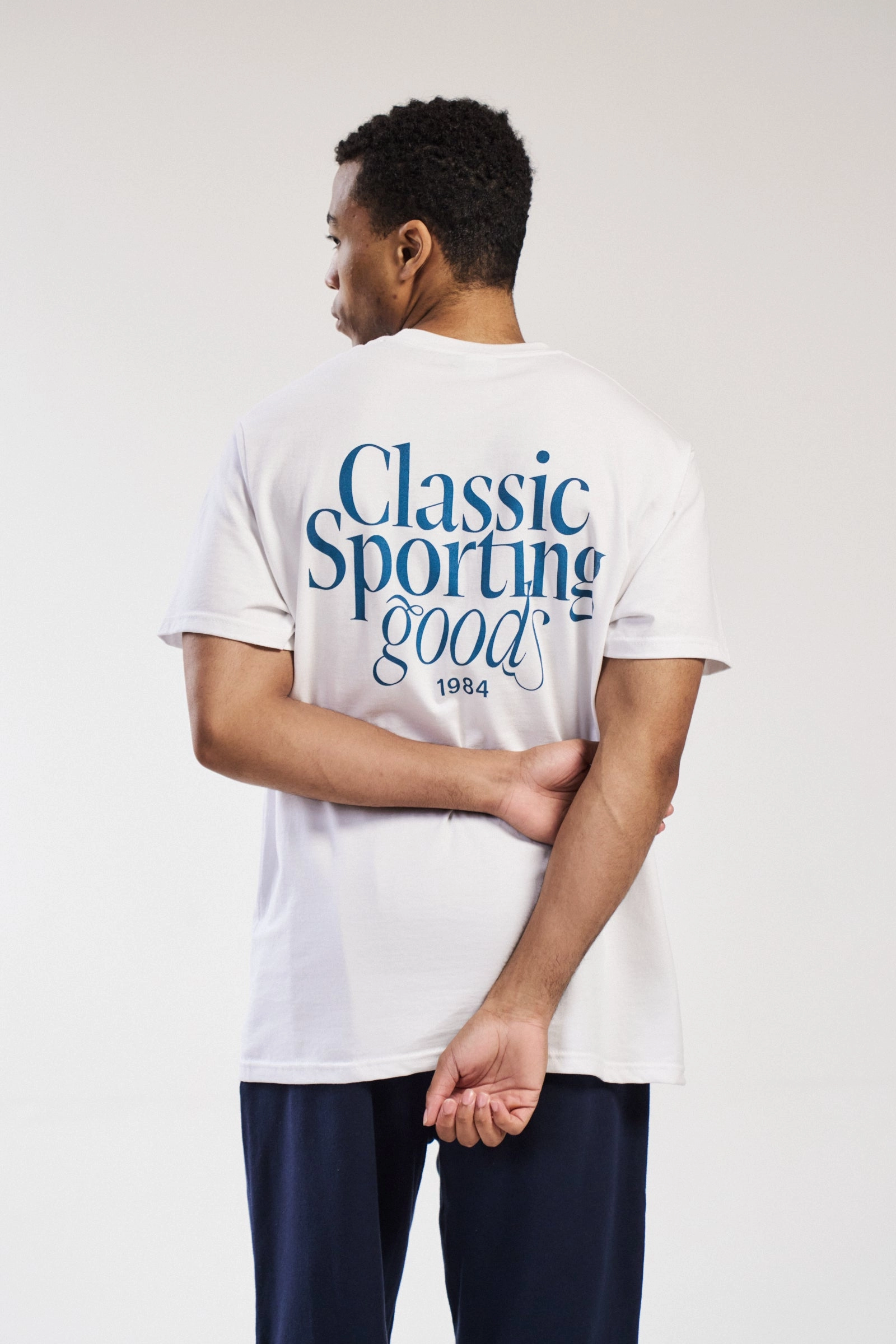 Vice 84 'Sporting Goods' Tee - White Anti Static Treatment