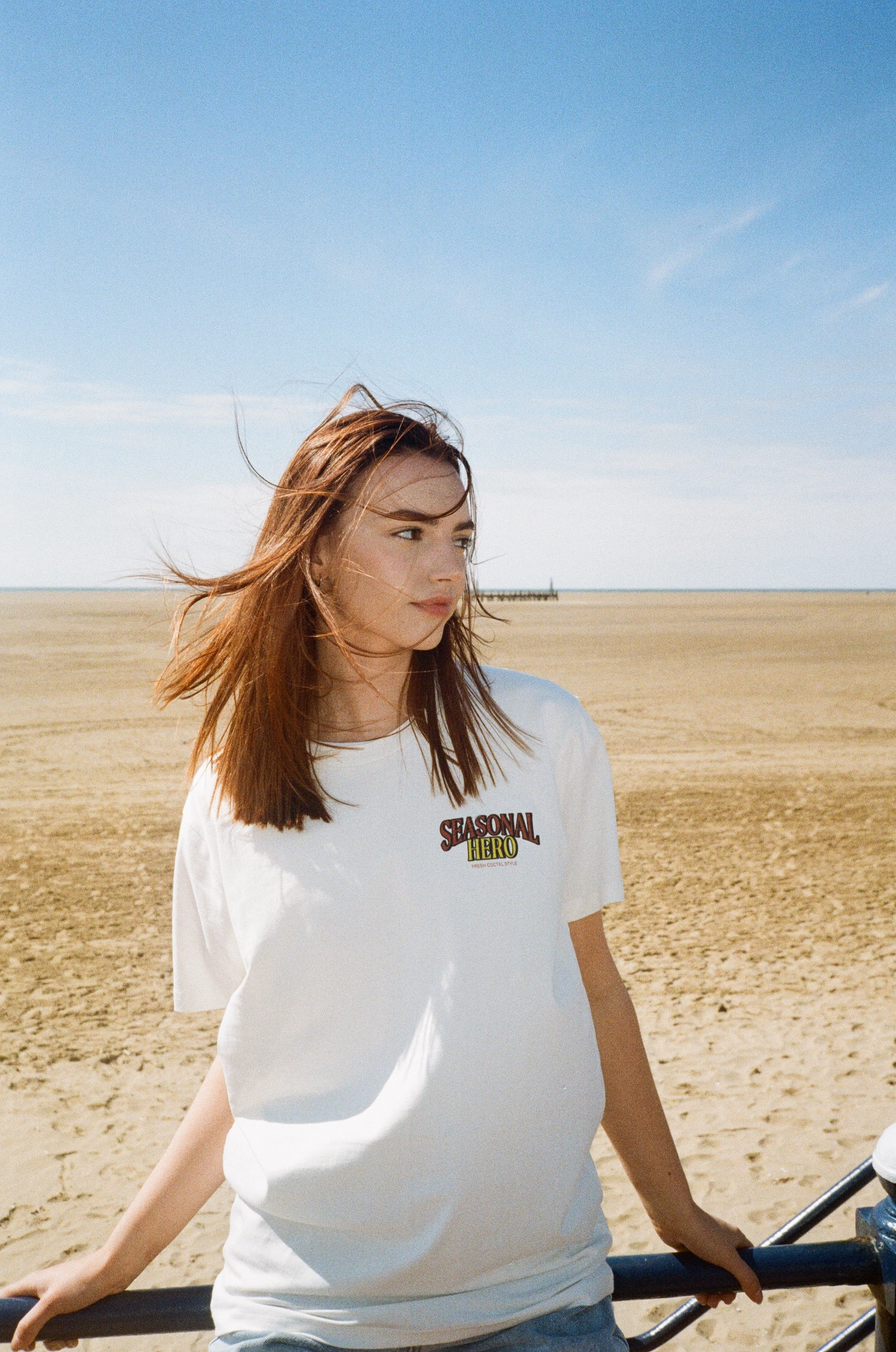 Seasonal Hero 'Coctel Style' Tee - Natural EcoFriendlyMaterial