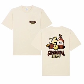 Seasonal Hero 'Coctel Style' Tee - Natural Yarn Dyed Fabric