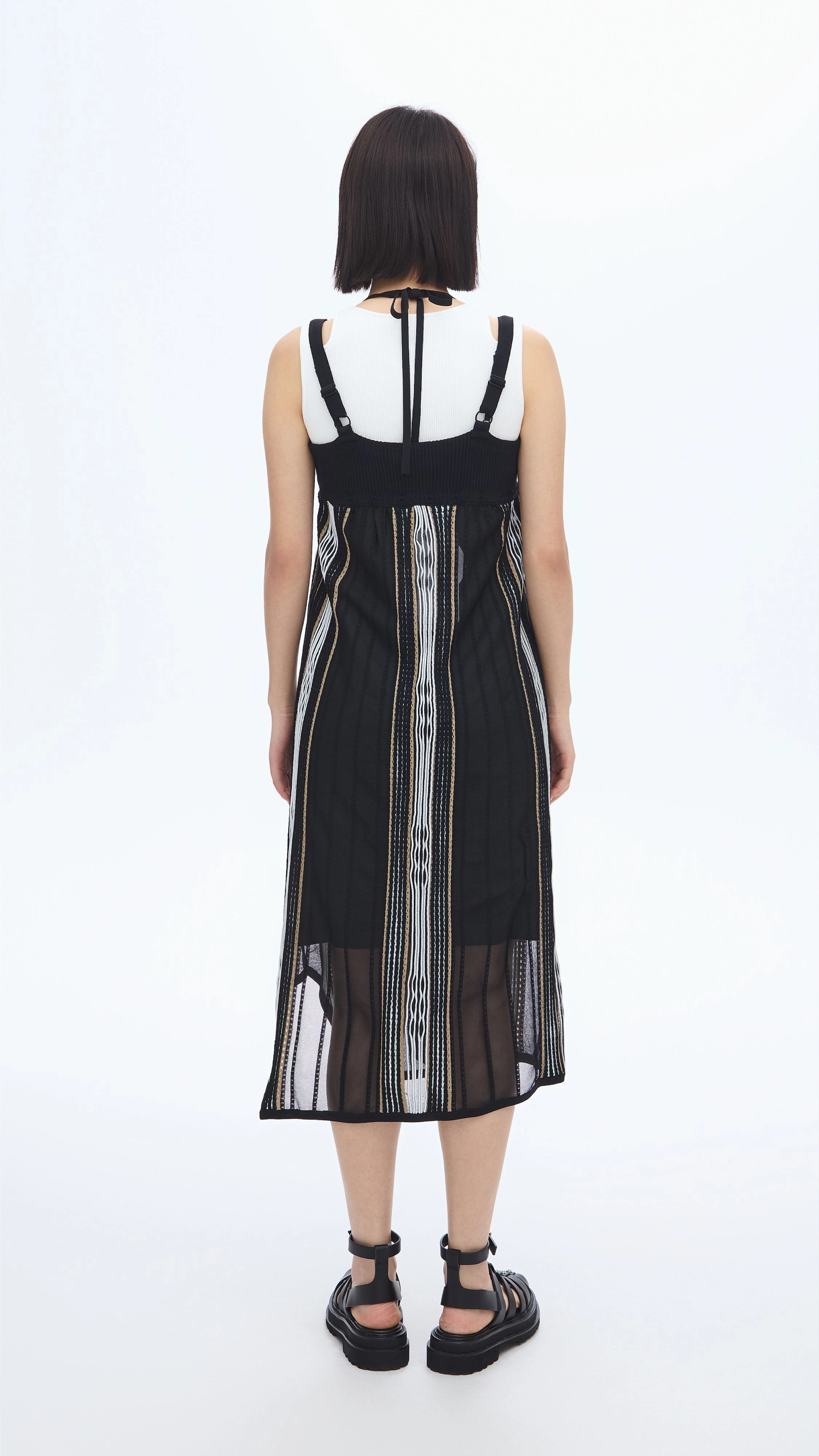 Style focused Chill Moment Pattern Knit Dress