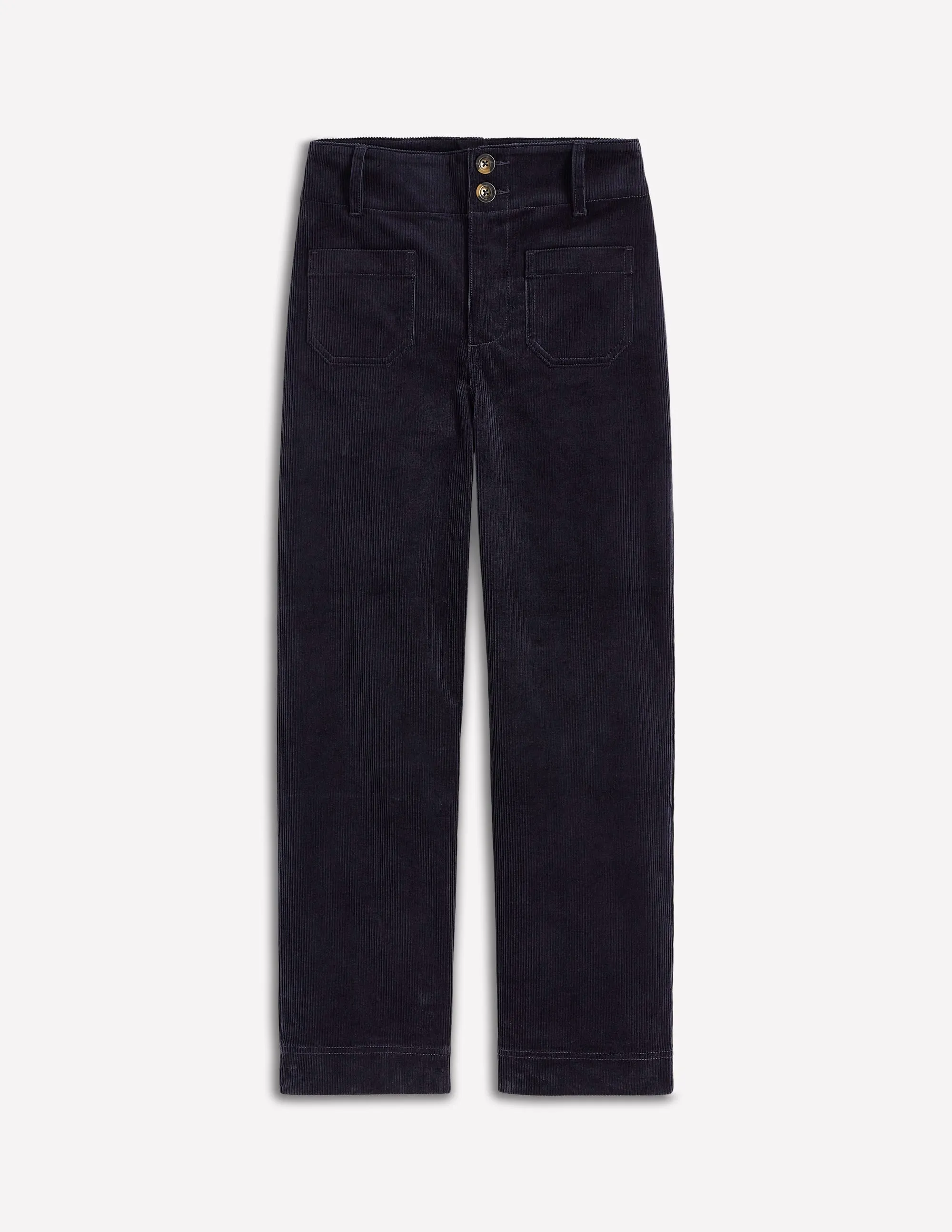 Stylish Fit Slim Profile Primrose Cord Trousers-Navy
