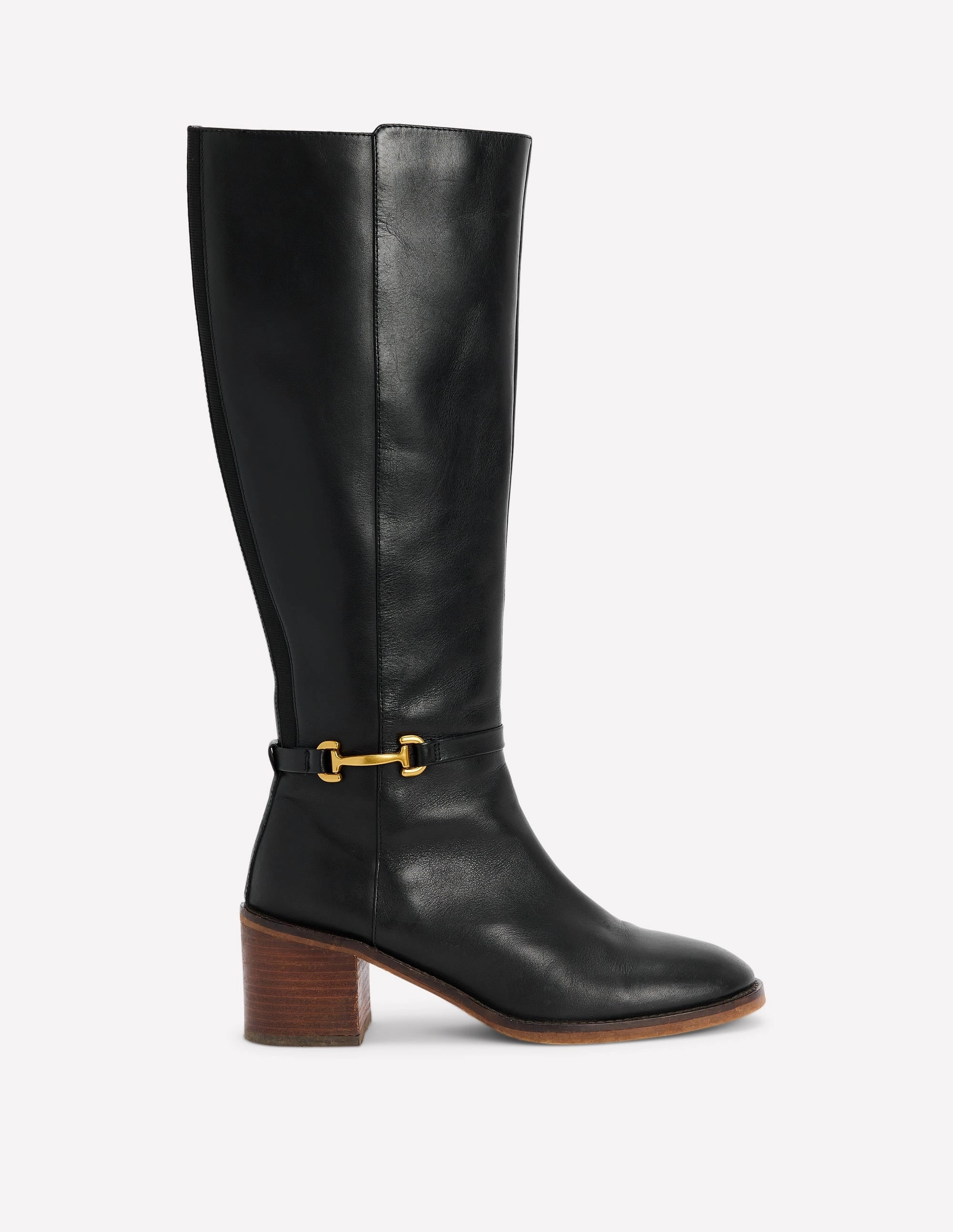 Feather Light Cold Weather Commuter Iris Snaffle Heel Boot-Black