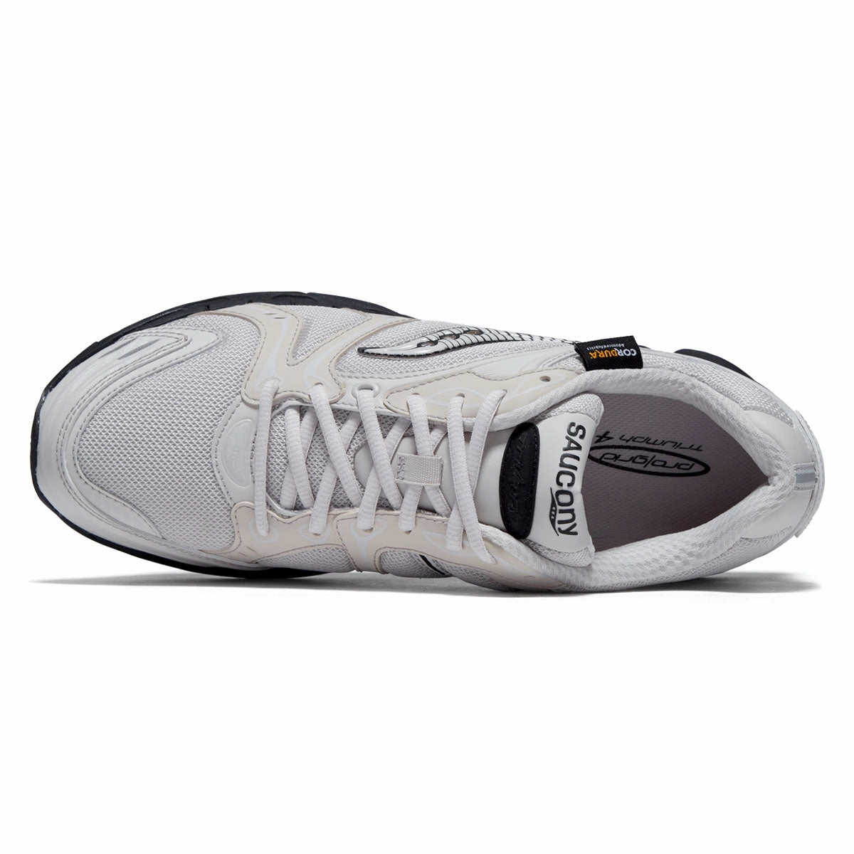 Road Performance Saucony Progrid Triumph 4 Shoes - White Sand