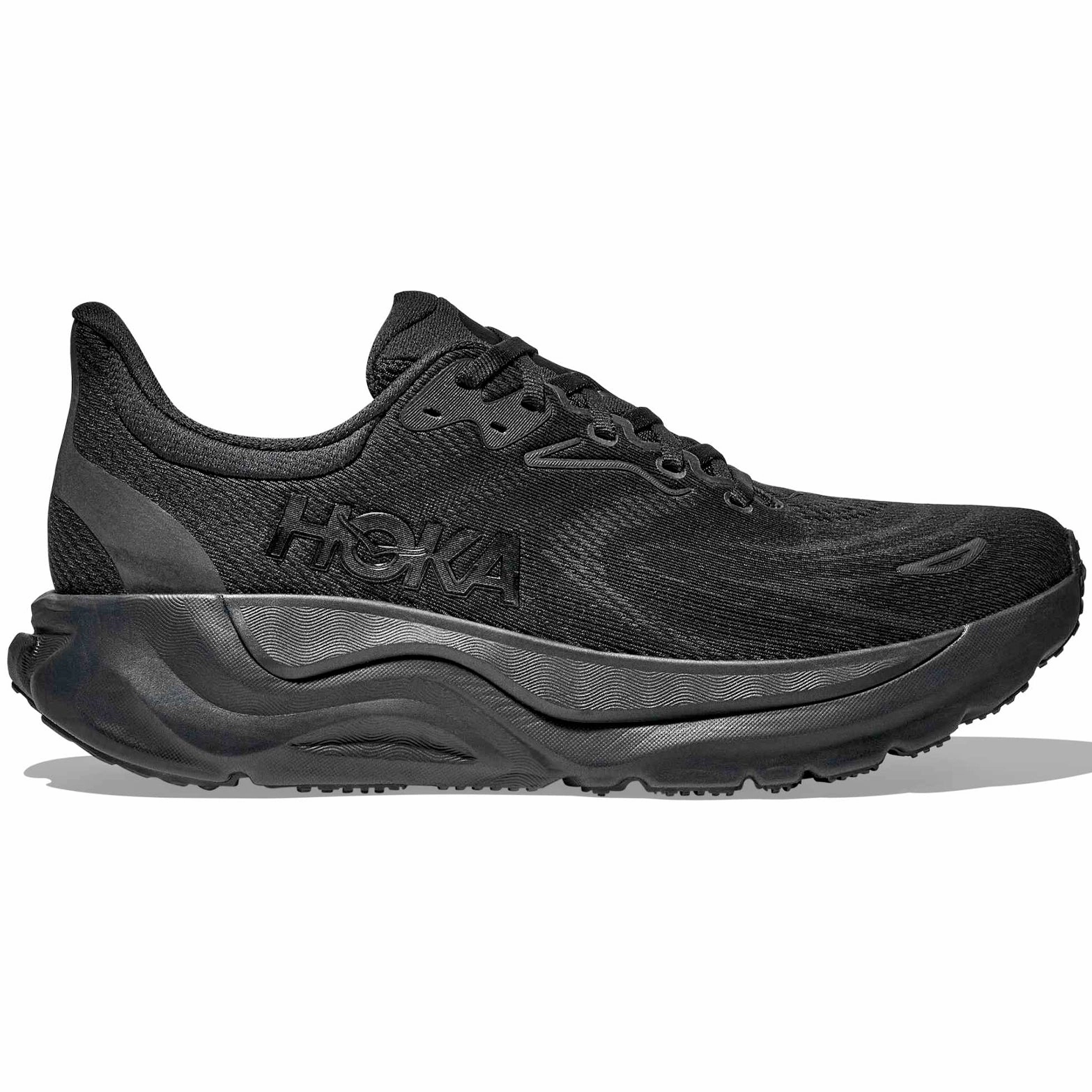 Men's Arahi 8 Running Shoes Black / Black Vertical Cushioning