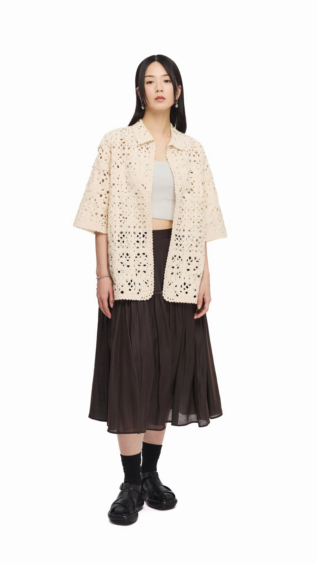See-Through Gypsy Skirt Daytime Look Non Irritating Edges