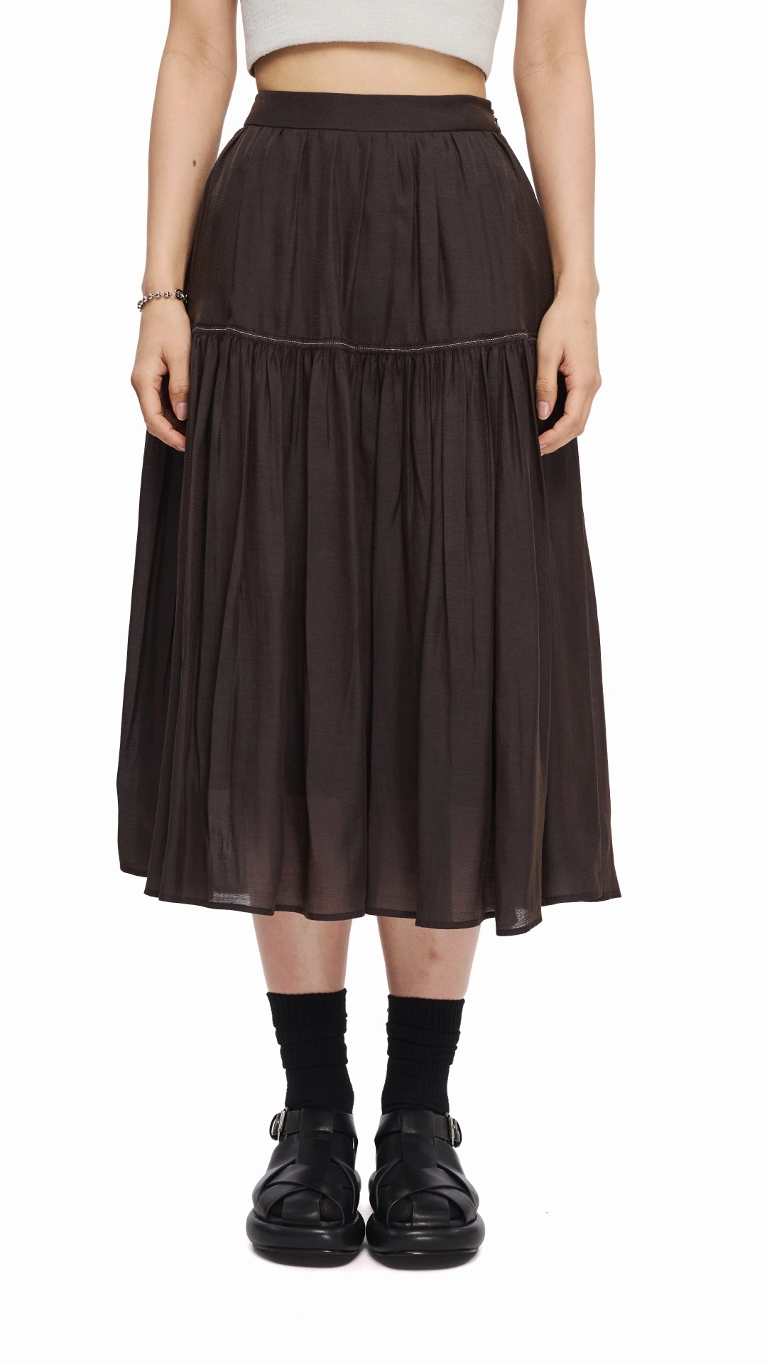 See-Through Gypsy Skirt Effortless Wear