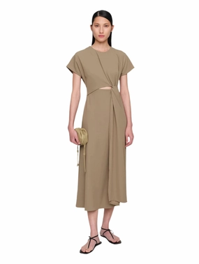 Sepia Judith Tri Acetate Dress City Rhythm High-Neck