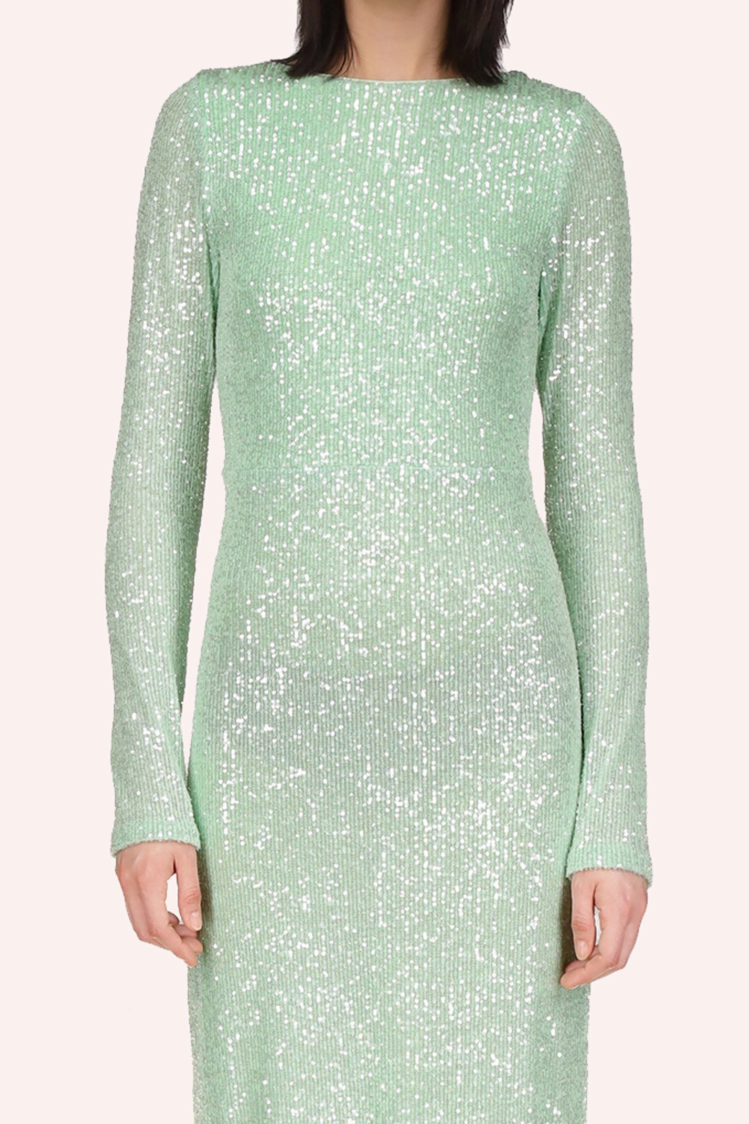 Resort-Wear Sequin Mesh Dress