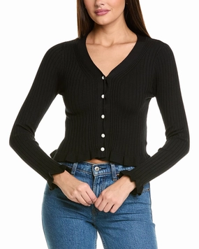 SERENETTE Fuzzy Crop Sweater Classic Crew Neck Fashionable Layering