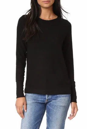 Basic Must-Have Shala Brushed Sweater In Black