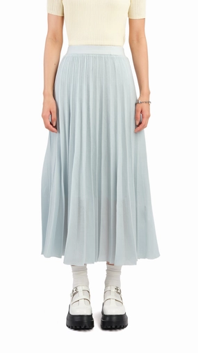 Soft Outfit Matte Finish Sheer Knit Skirt