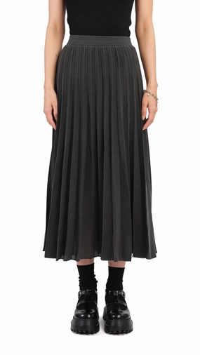 Elasticized Cuff Outfit Vibes Sheer Knit Skirt