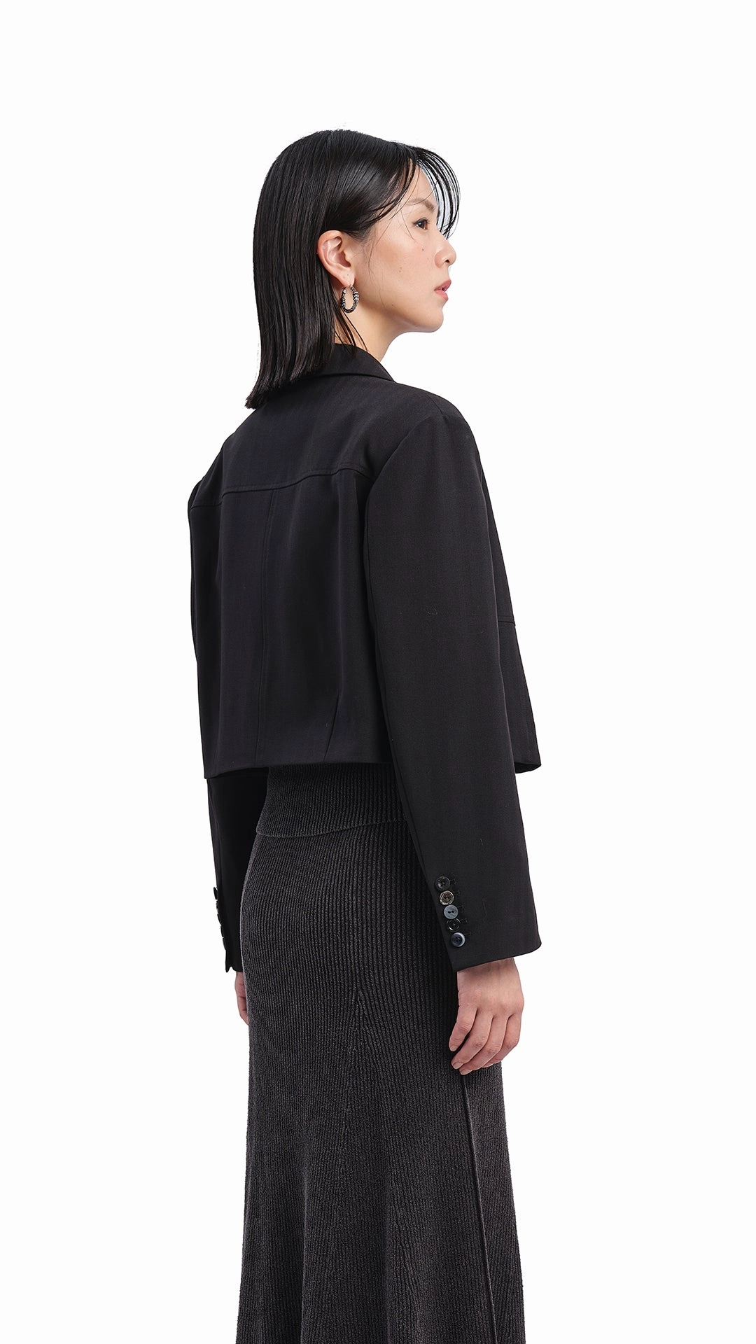 Short Suit Jacket High Collar Style Versatile Design