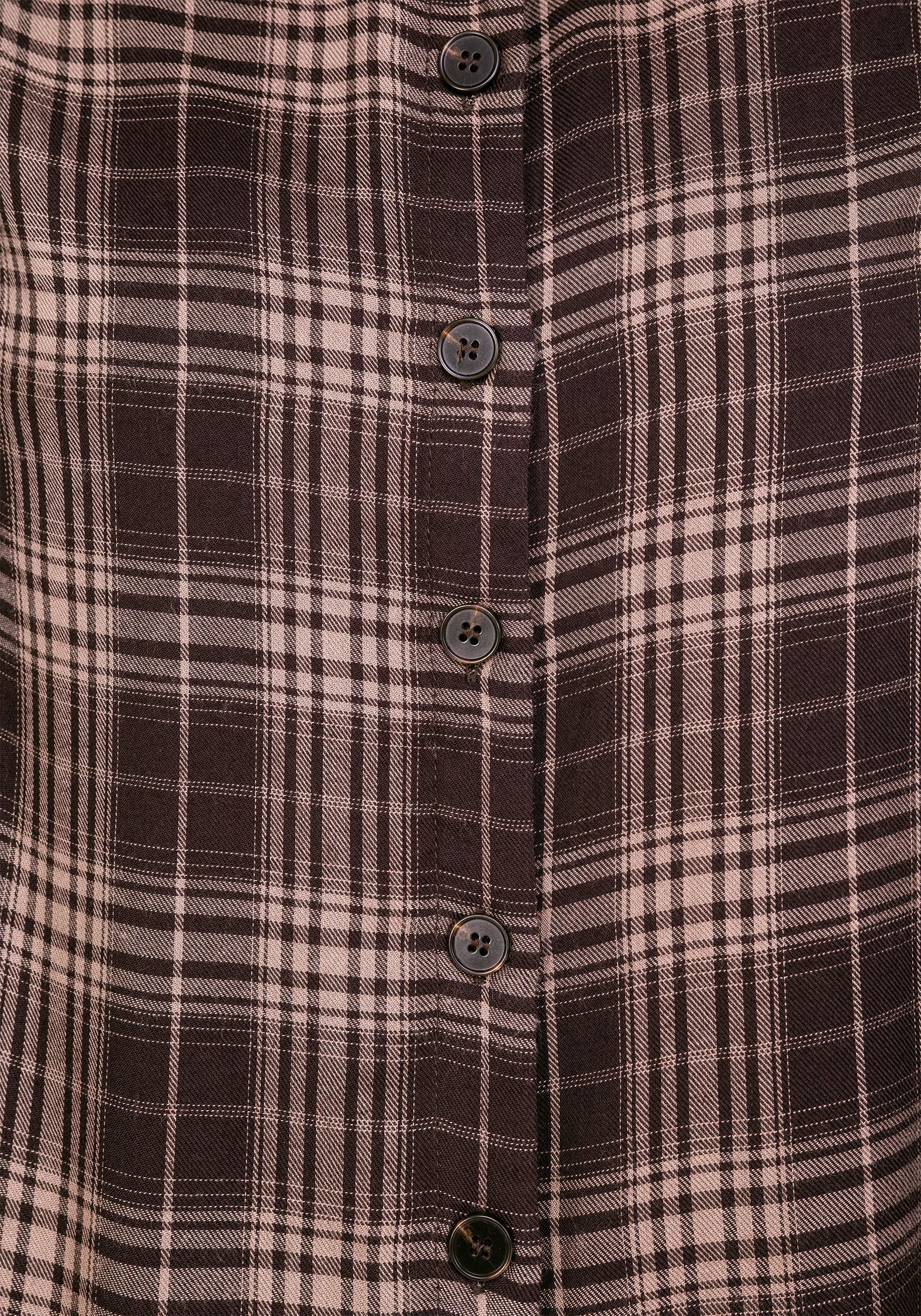 Adra Check Button Up Shirt Ventilated Back Panel Matte Look