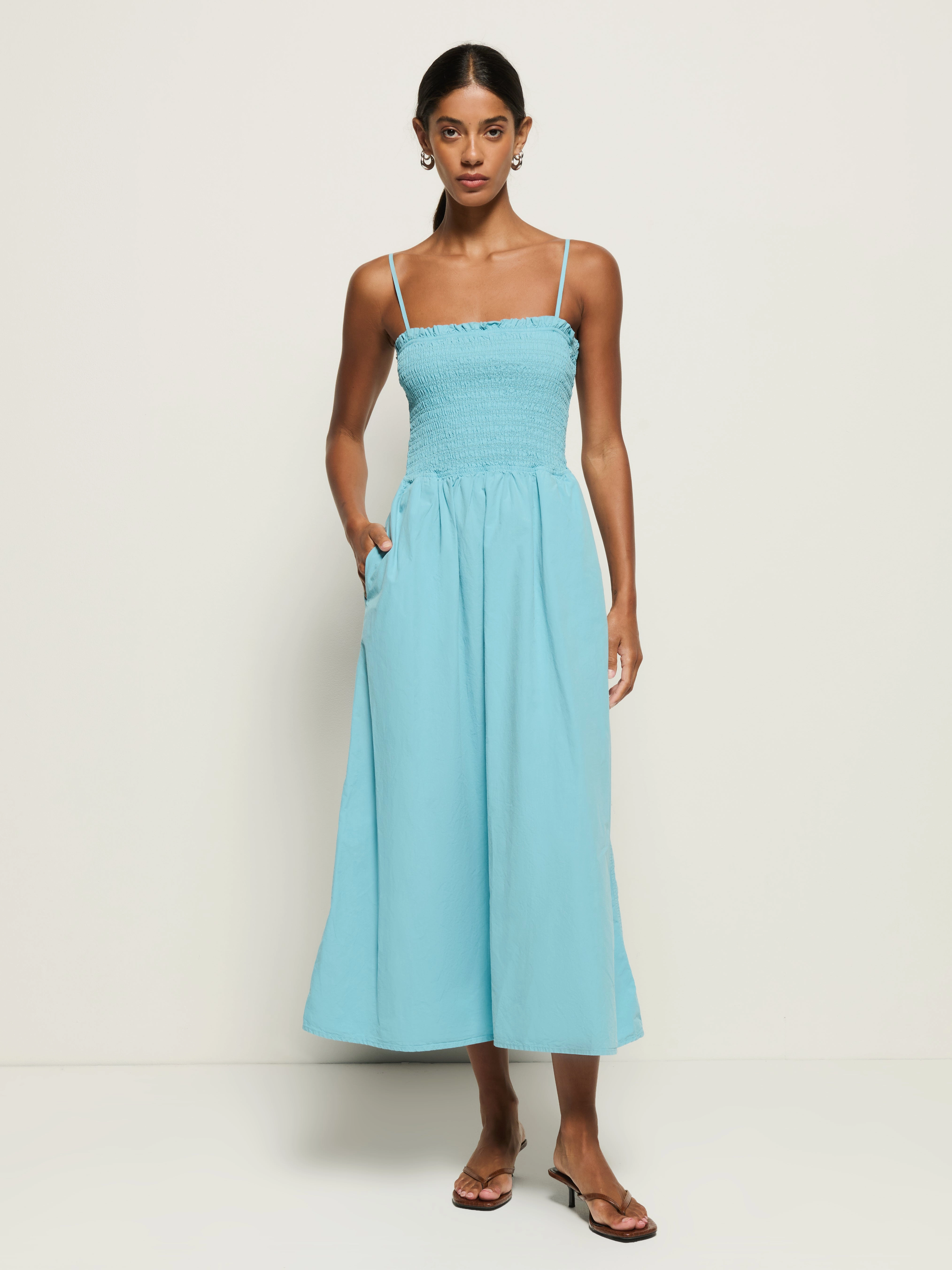 Sibelle Smocked Midi Lawn Soft
