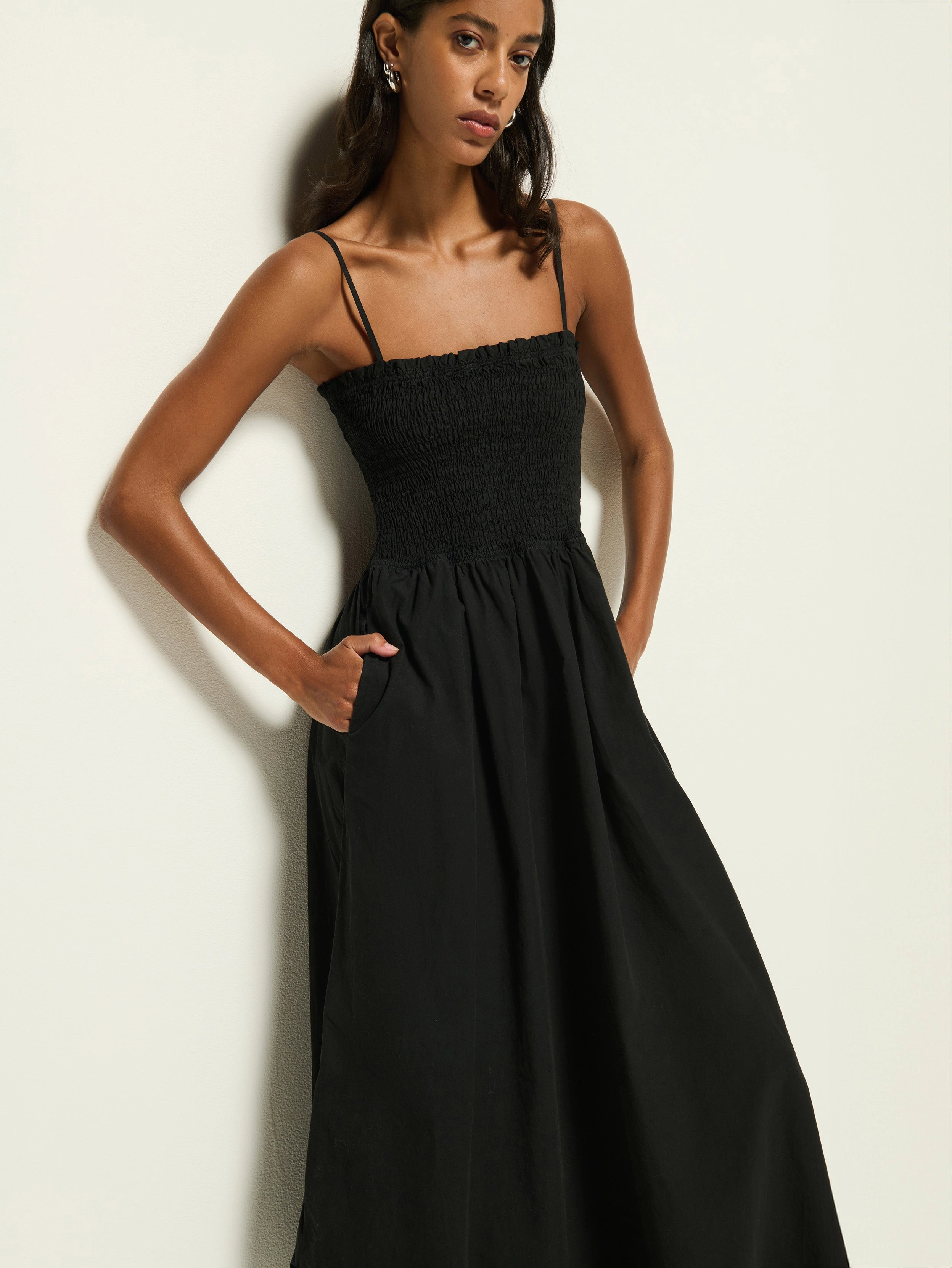Sibelle Smocked Midi Modern Design