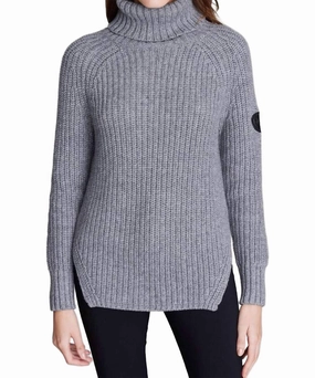 Chilly Day Style Simone Sweater In Heather Speckle Black