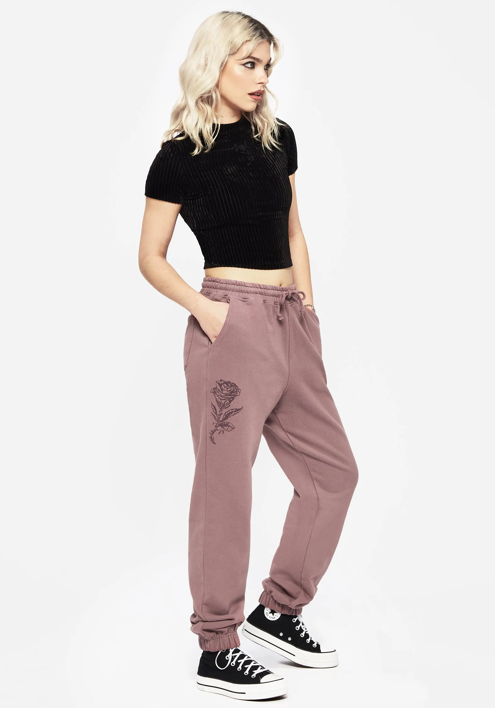 Indoor Running Corvus Graphic Print Tapered Cuffed Jogger