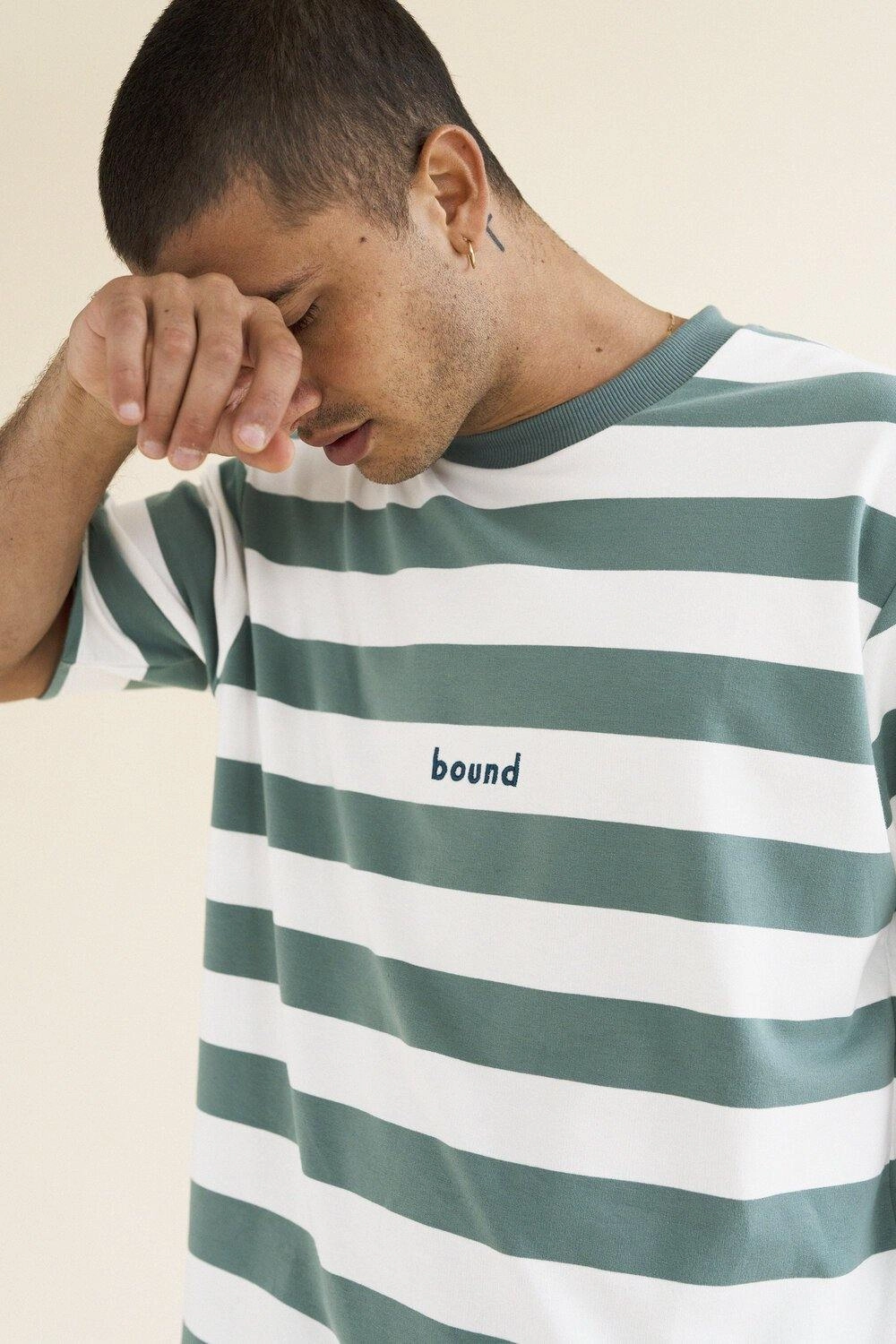 Chic Wearable bound 'MENTHE' STRIPE TEE
