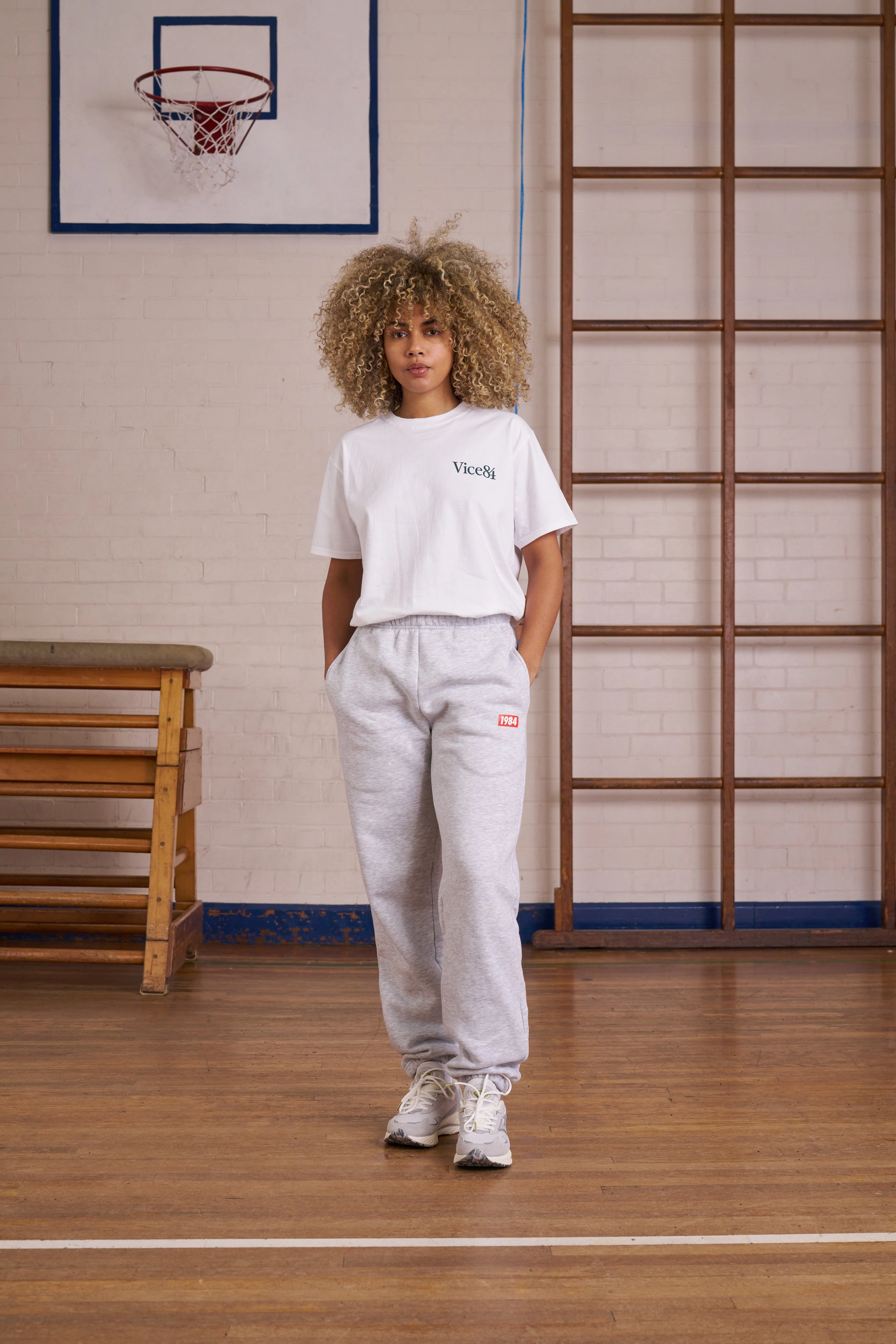 Vice 84 *10 Years Of* 'Runner' Tee - White Non Restrictive Silhouette Cold Wash Optimized