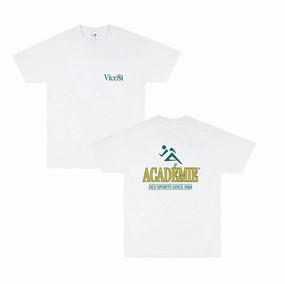 Casual Day Wear Abstract mystery Vice 84 *10 Years Of* 'Runner' Tee - White