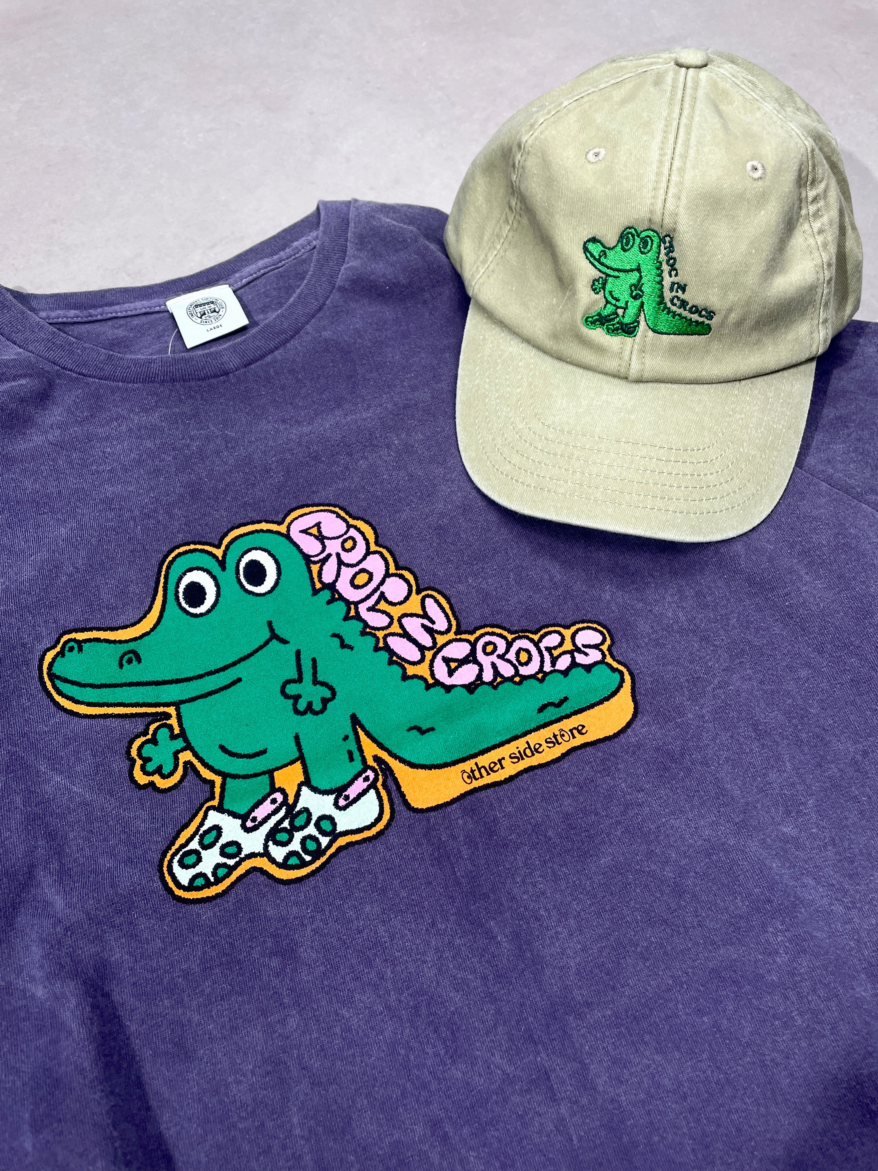 Classic Outfit Style Fashionable Other Side Store 'Croc In Crocs' Tee & Cap Bundle