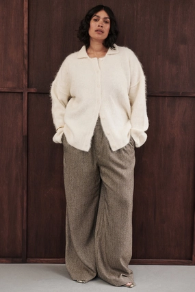 SeamlessPockets Quick Access Pockets FRANKIE CHOC TWEED PANT