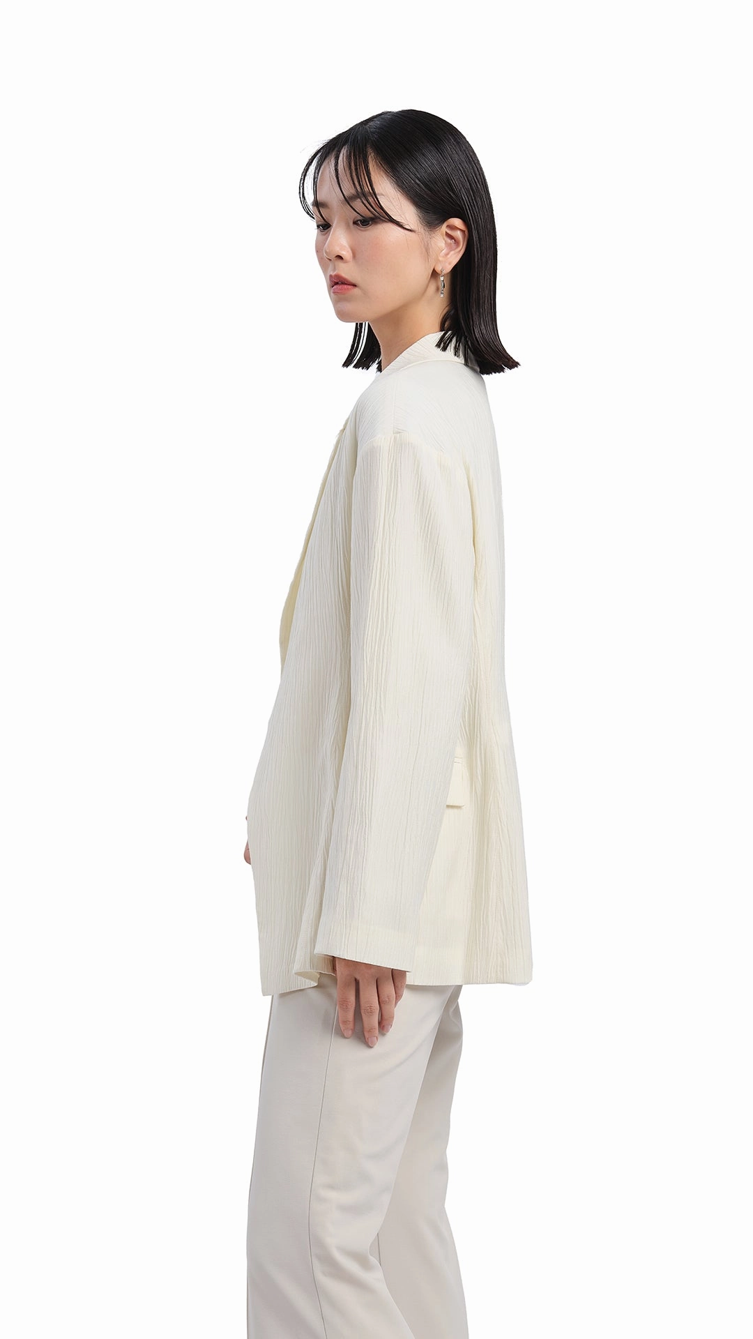 Reversible Style Single Breasted Slim Cut Blazer
