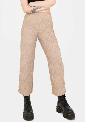 Suma Cotton Textured Pull On Tapered Trouser Soft and Light Quick Motion