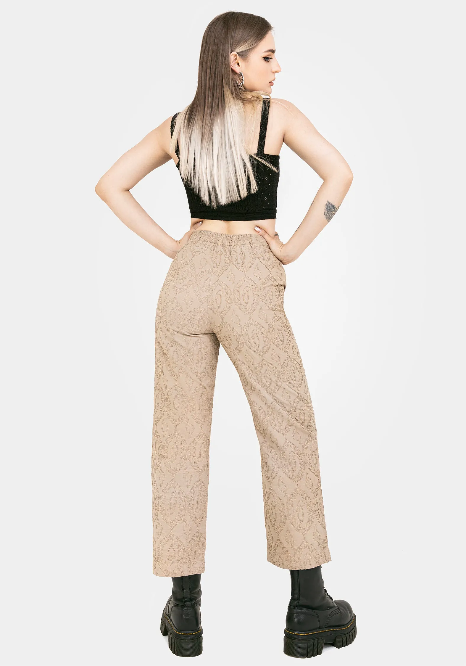 Suma Cotton Textured Pull On Tapered Trouser High Density Weave UVProtectionCoating