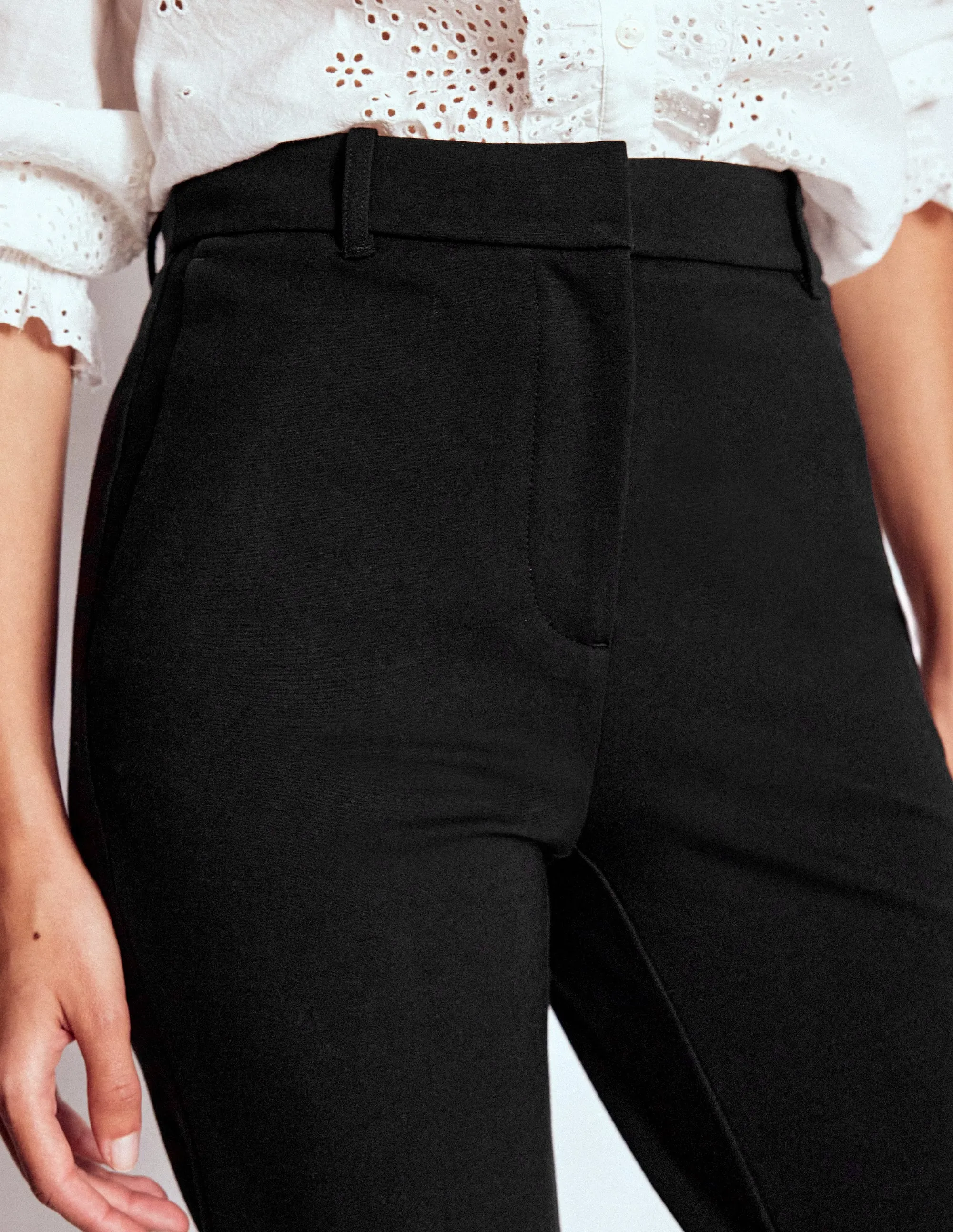 Highgate Ponte Trousers-Black Easy Stretch Fit