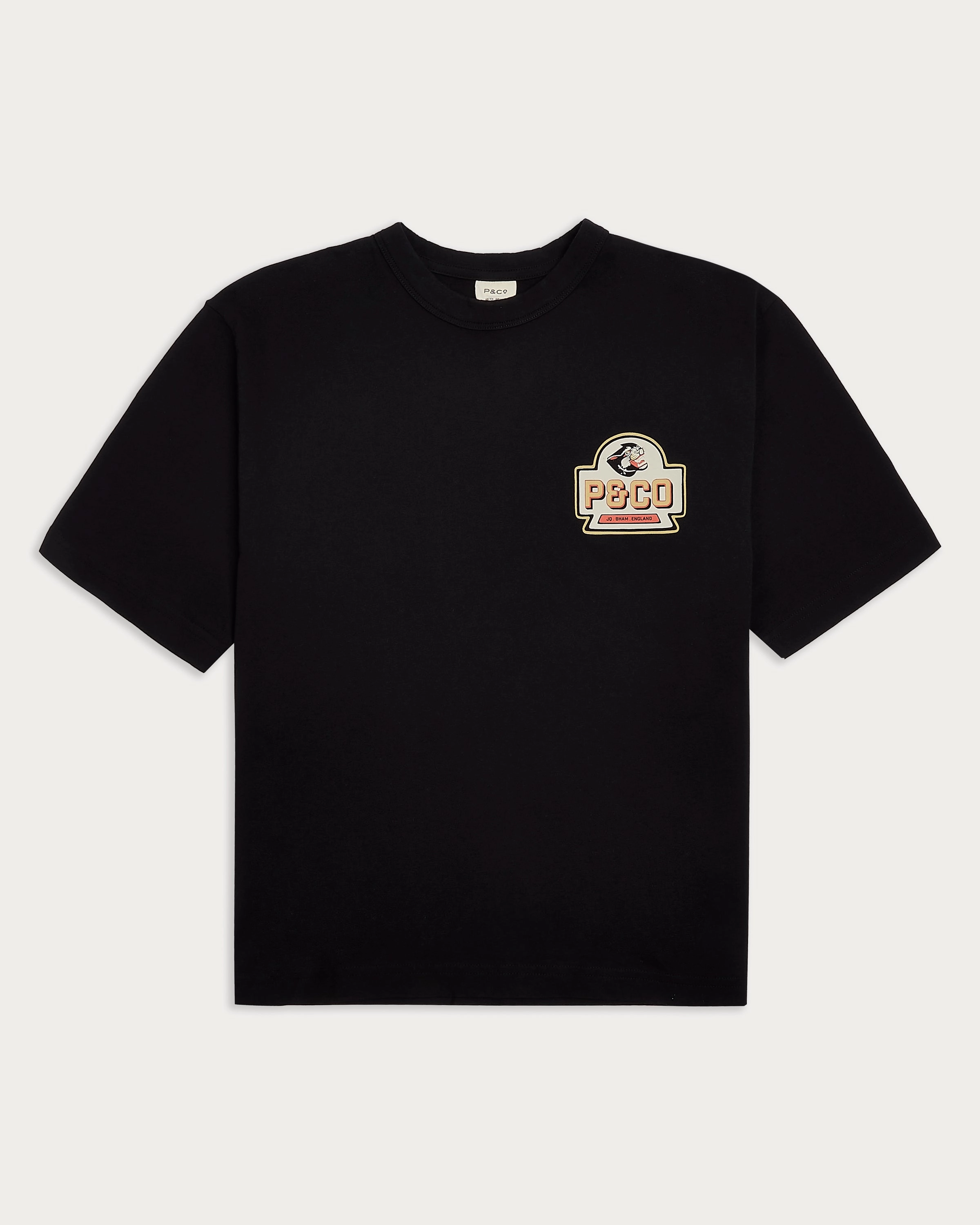 Panther Oils Boxy T-Shirt - Washed Black Standard Body Fit