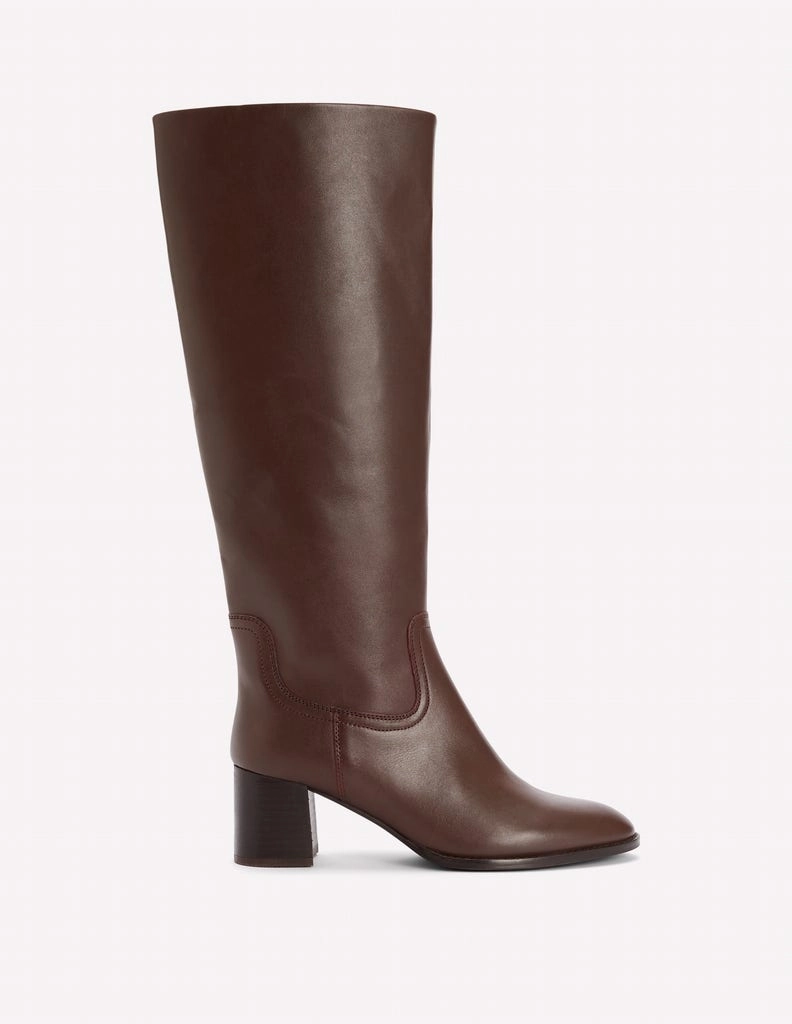 Durable Shell Urban Commute Skye Smart Knee Boots-Chocolate