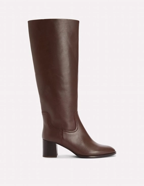 Durable Shell Urban Commute Skye Smart Knee Boots-Chocolate