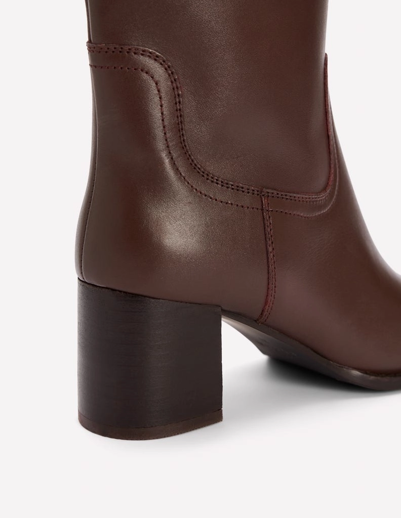 Skye Smart Knee Boots-Chocolate Secure Step Energy Return Cushion