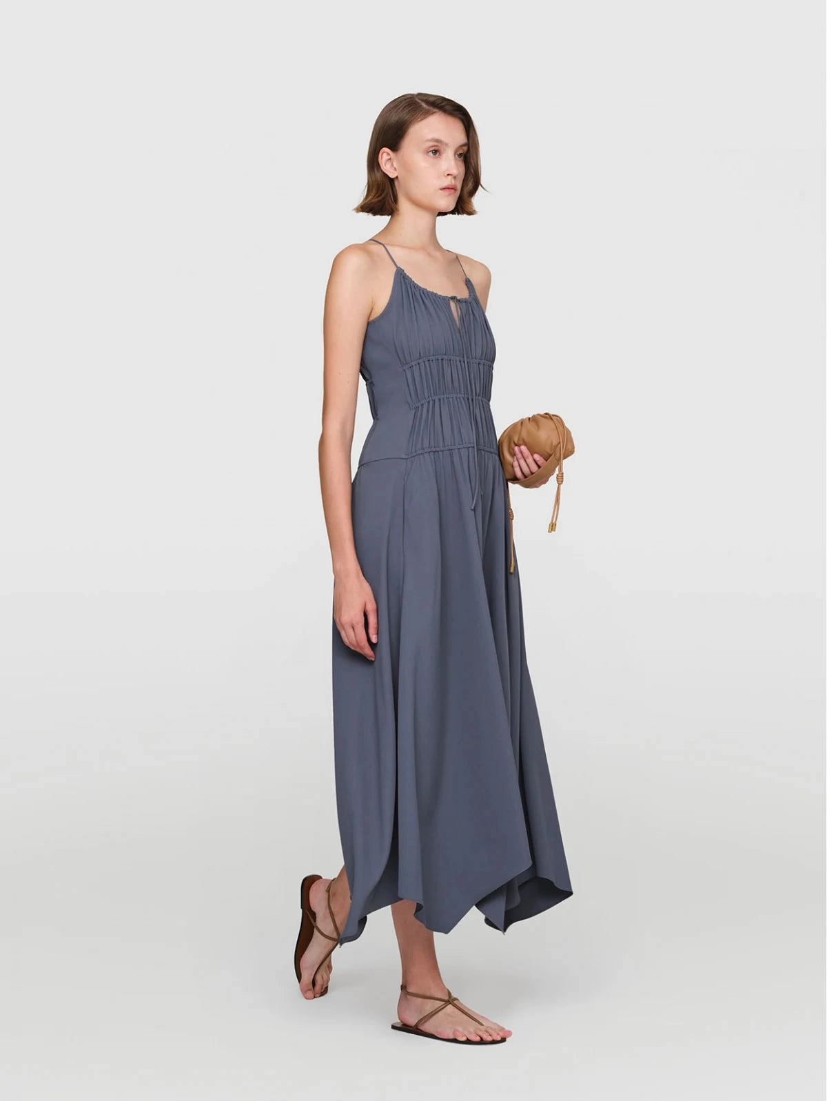 Slate Iris Tri Acetate Dress Work Appropriate Modern Finish