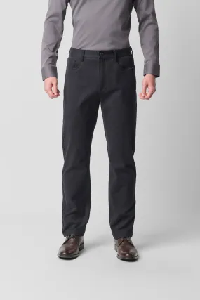 Timeless Fit 5-Pocket Chino Pants | Black BKFD01