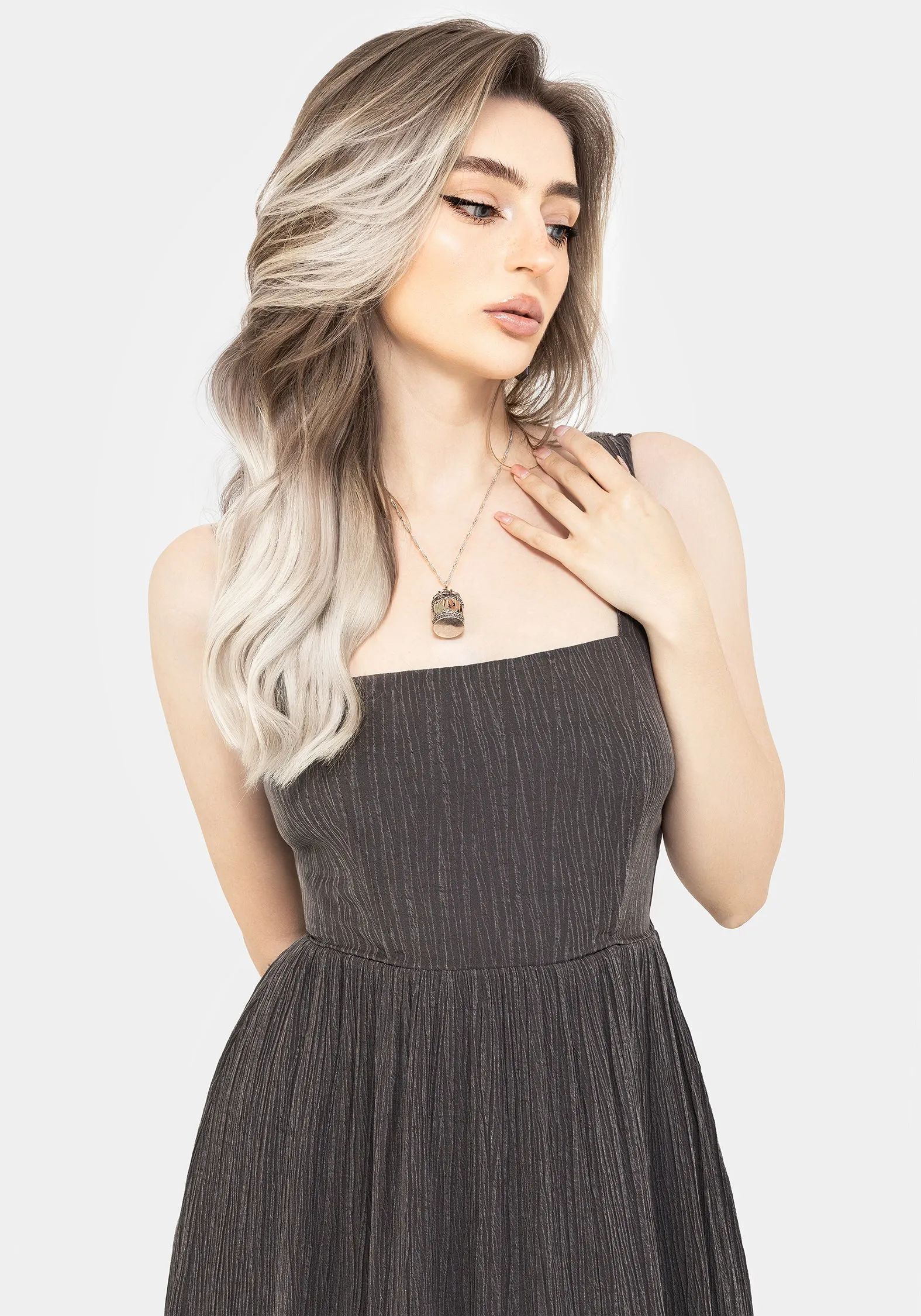 Darkside Corset Midi Dress Minimalist Fit