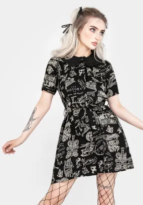 Heresy Mini Shirt Dress Elegant formal outfit Date Nightwear